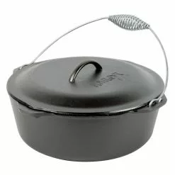 7 Qt. Cast Iron Dutch Oven with Lid and Spiral Bail Handle by Lodge