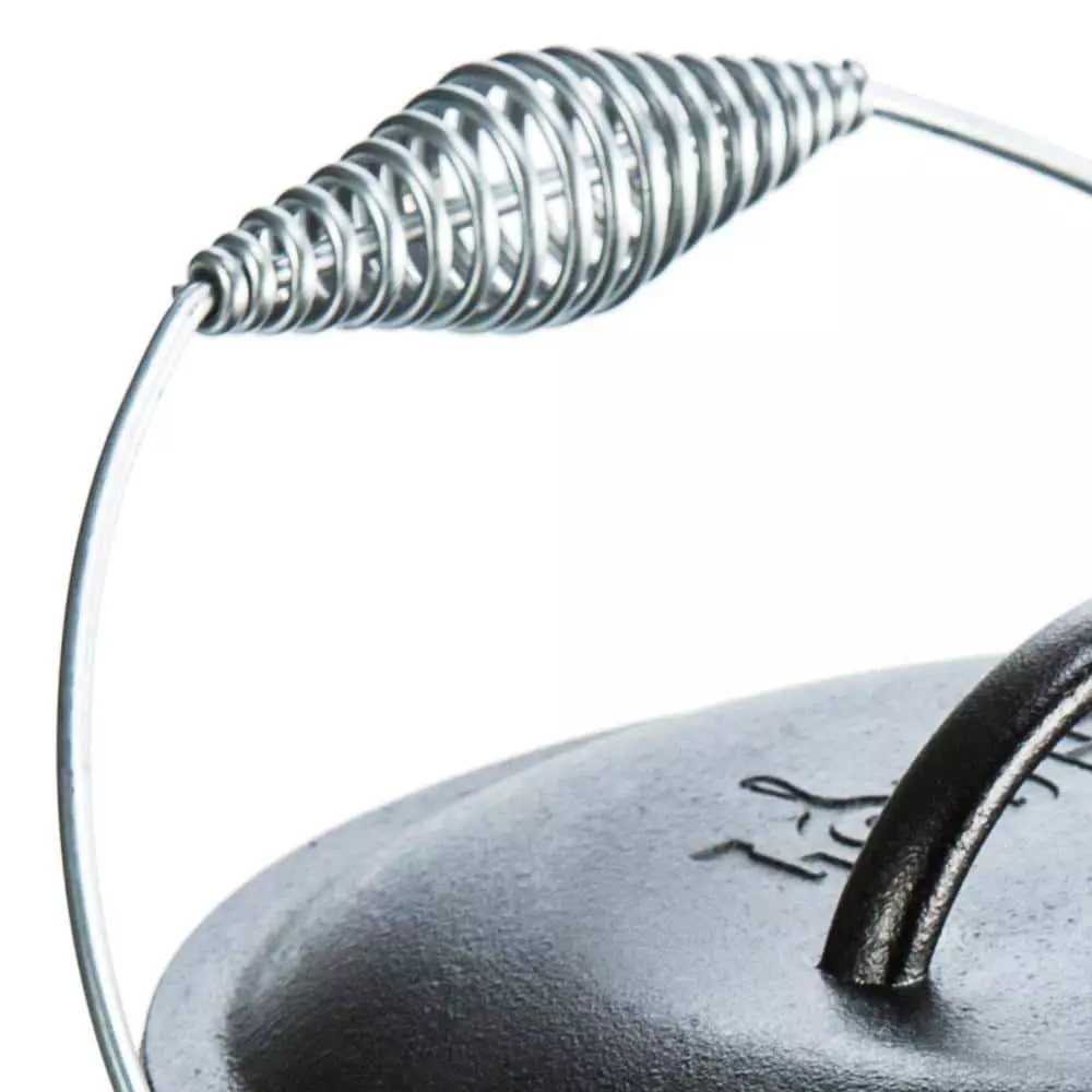 5 qt. Cast Iron Dutch Oven with Lid and Spiral Bail Handle by Lodge 5 5 qt. Cast Iron Dutch Oven with Lid and Spiral Bail Handle by Lodge - Image 3