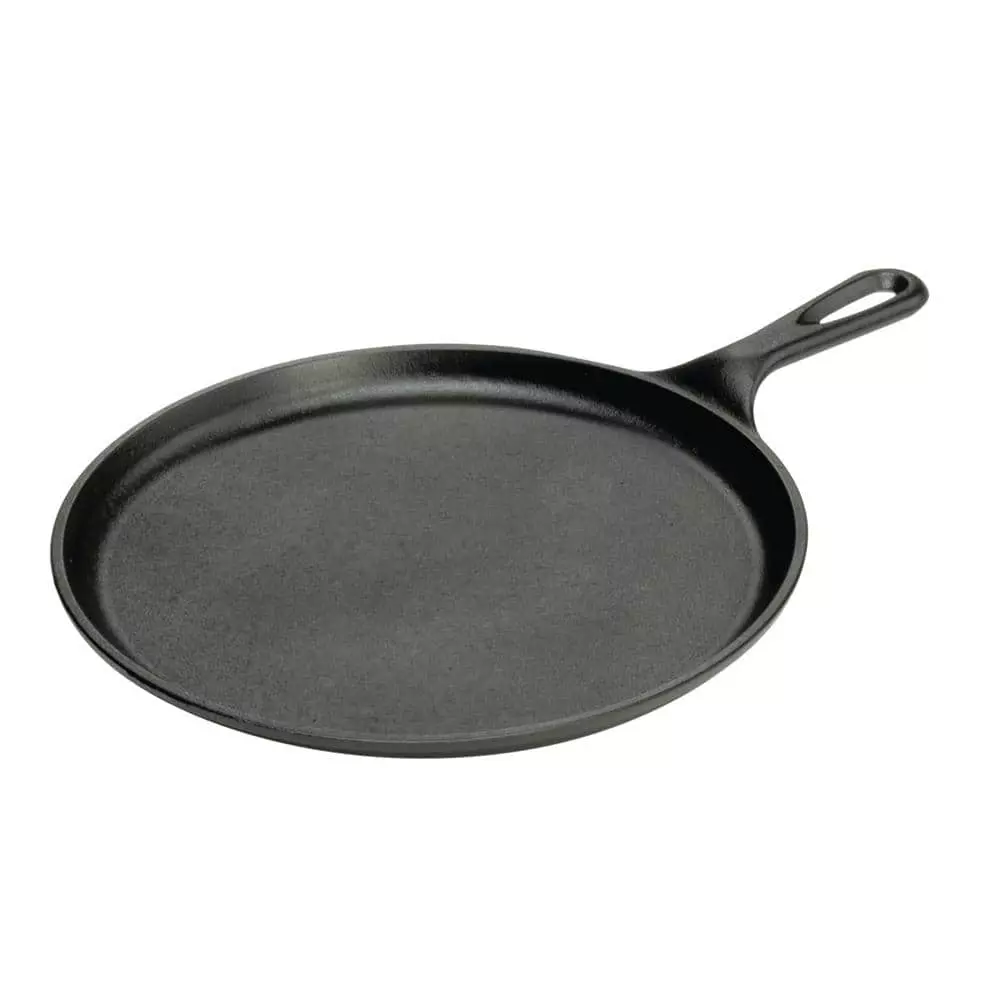 10.5 in. Cast Iron Griddle in Black by Lodge 2 10.5 in. Cast Iron Griddle in Black by Lodge