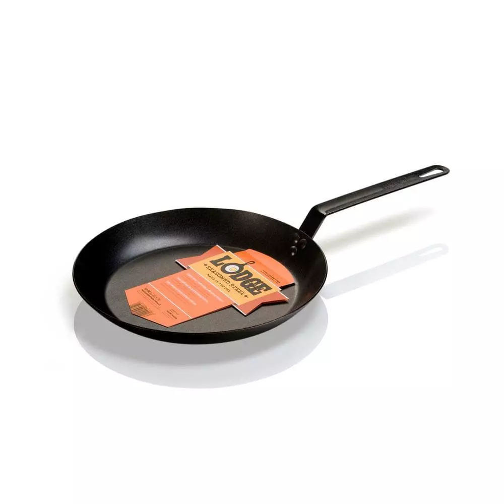12 in. Carbon Steel Skillet in Black by Lodge 11 12 in. Carbon Steel Skillet in Black by Lodge - Image 9