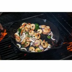 12 in. Cast Iron Dual Handle Grill Basket in Black by Lodge 10 12 in. Cast Iron Dual Handle Grill Basket in Black by Lodge -Cookware Sales Shop black lodge skillets l10gbl 40 1000