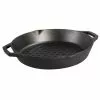 12 in. Cast Iron Dual Handle Grill Basket in Black by Lodge -Cookware Sales Shop black lodge skillets l10gbl 64 1000