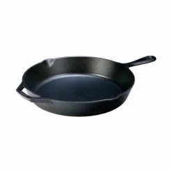 12 in. Cast Iron Skillet in Black with Pour Spout by Lodge