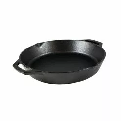 12 in. Cast Iron Skillet in Black with Dual Handles by Lodge