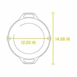 12 in. Cast Iron Skillet in Black with Dual Handles by Lodge 14 12 in. Cast Iron Skillet in Black with Dual Handles by Lodge -Cookware Sales Shop black lodge skillets l10sklstot 66 1000