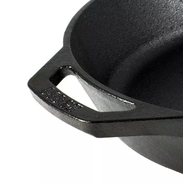 12 in. Cast Iron Skillet in Black with Dual Handles by Lodge 9 12 in. Cast Iron Skillet in Black with Dual Handles by Lodge - Image 7
