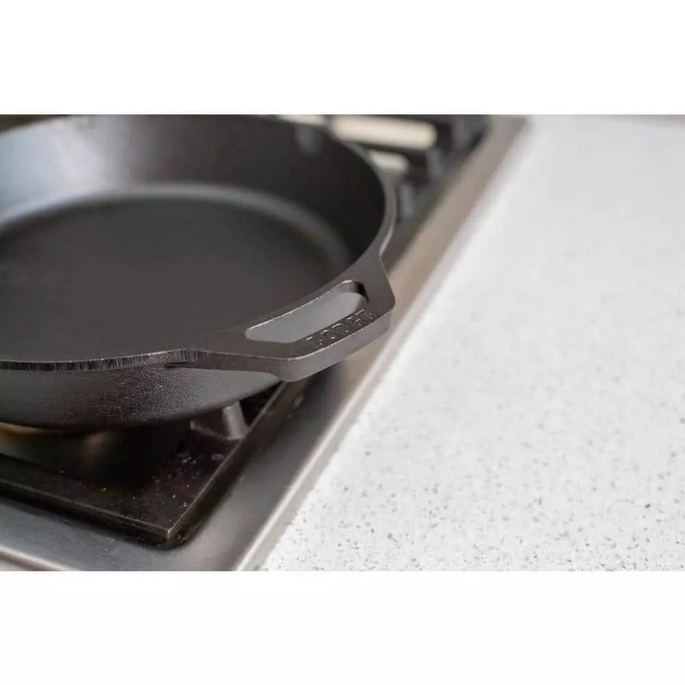 10.25 in. Cast Iron Skillet in Black with Dual Handles by Lodge 5 10.25 in. Cast Iron Skillet in Black with Dual Handles by Lodge - Image 3