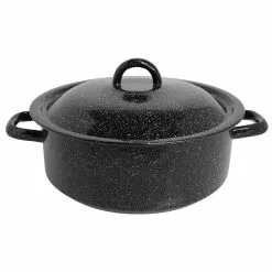 4. 5-qt. Black Enamel Steel Dutch Oven by Mirro
