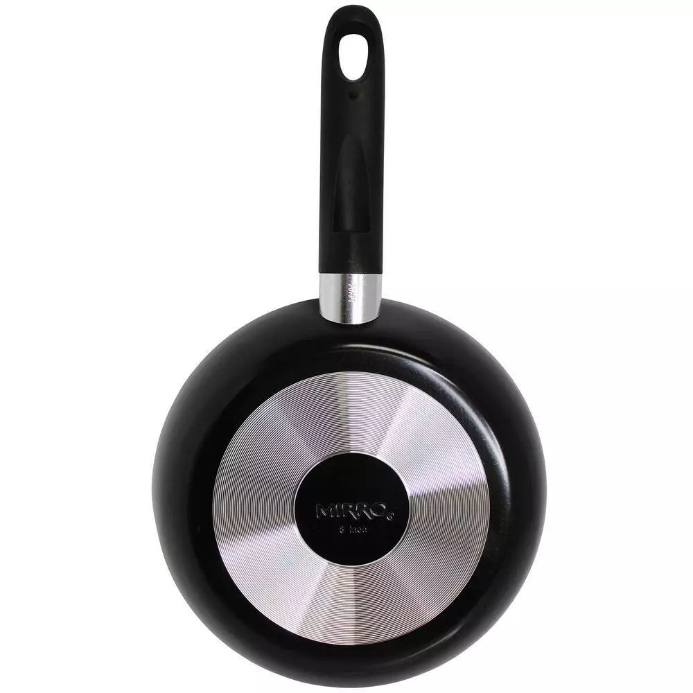 8 in. Aluminum Nonstick Frying Pan in Black with Glass Lid by Mirro 5 8 in. Aluminum Nonstick Frying Pan in Black with Glass Lid by Mirro - Image 3