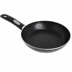8 in. Aluminum Nonstick Frying Pan in Black with Glass Lid by Mirro