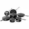Foodi NeverStick 12-Piece Stainless Steel Nonstick Cookware Set with Lids in Black by NINJA 2 Foodi NeverStick 12-Piece Stainless Steel Nonstick Cookware Set with Lids in Black by NINJA -Cookware Sales Shop black ninja pot pan sets c19200 64 1000