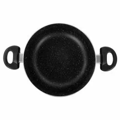 Pallermo 5 Qt Aluminum Dutch Oven with Lid in Charcoal by Oster -Cookware Sales Shop black oster dutch ovens 985115567m 1f 1000