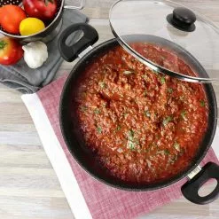 Pallermo 9 Qt Aluminum Dutch Oven with Lid in Charcoal by Oster 15 Pallermo 9 Qt Aluminum Dutch Oven with Lid in Charcoal by Oster -Cookware Sales Shop black oster dutch ovens 985115570m 76 1000