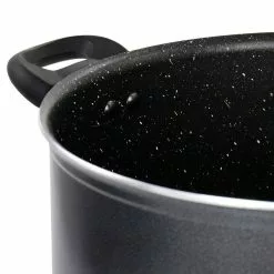 Pallermo 9 Qt Aluminum Dutch Oven with Lid in Charcoal by Oster 14 Pallermo 9 Qt Aluminum Dutch Oven with Lid in Charcoal by Oster -Cookware Sales Shop black oster dutch ovens 985115570m fa 1000