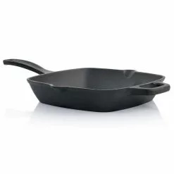 Castaway 10 in. Square Cast Iron Grill Pan with Pouring Spouts by Oster 12 Castaway 10 in. Square Cast Iron Grill Pan with Pouring Spouts by Oster -Cookware Sales Shop black oster grill pans 985116951m c3 1000