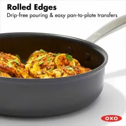 10-Piece Good Grips Pro Nonstick Hard Anodized Aluminum Cookware Set by OXO -Cookware Sales Shop black oxo pot pan sets cc005962 001 31 1000