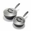 Good Grips Nonstick 4-Piece Hard-Anodized Aluminum Saucepan Set by OXO 2 Good Grips Nonstick 4-Piece Hard-Anodized Aluminum Saucepan Set by OXO -Cookware Sales Shop black oxo sauce pans cc005957 001 64 1000
