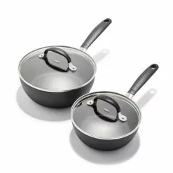 Good Grips Nonstick 4-Piece Hard-Anodized Aluminum Saucepan Set by OXO