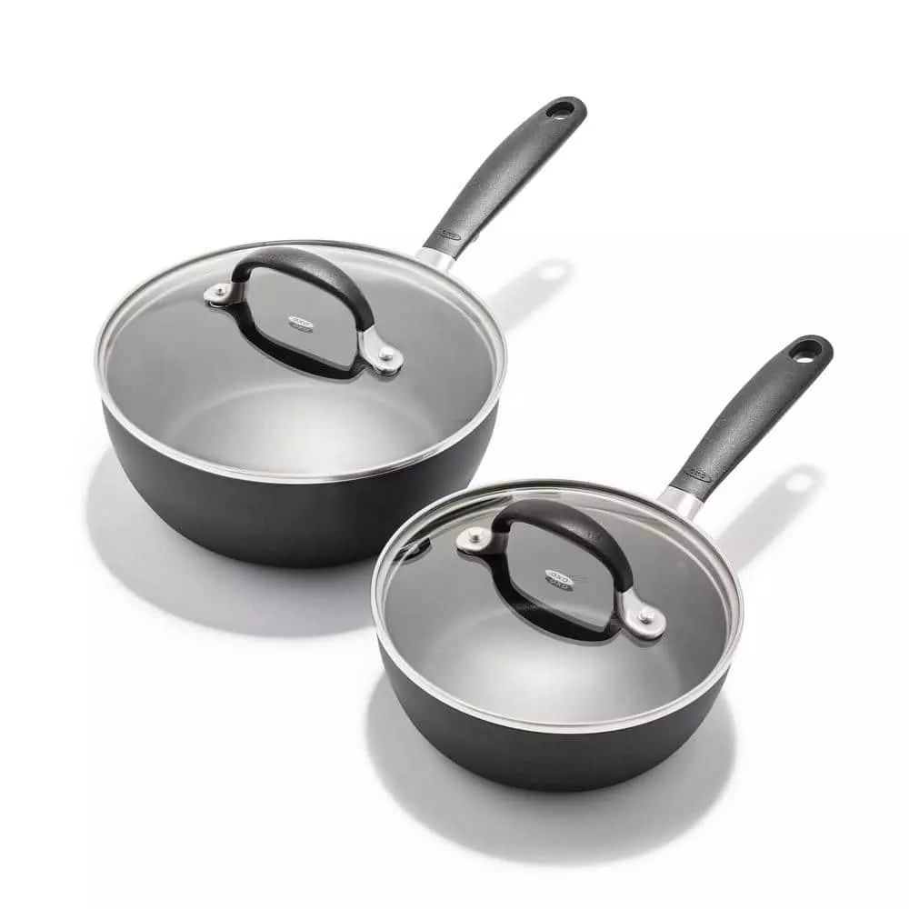 Good Grips Nonstick 4-Piece Hard-Anodized Aluminum Saucepan Set by OXO 3 Good Grips Nonstick 4-Piece Hard-Anodized Aluminum Saucepan Set by OXO