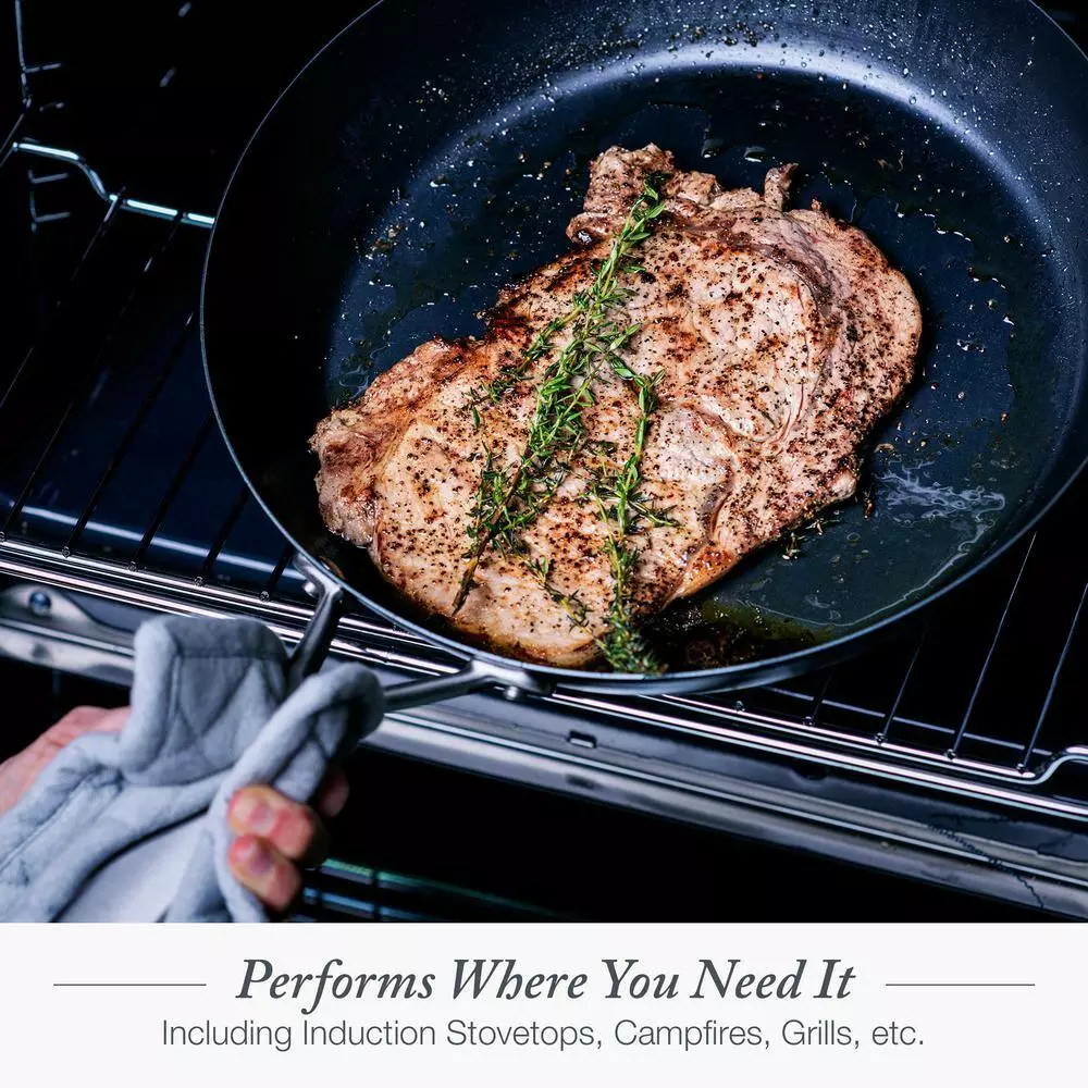 Carbon Pro 10 in. Carbon Steel Frying Pan with Stainless Steel Handle by Merten & Storck 9 Carbon Pro 10 in. Carbon Steel Frying Pan with Stainless Steel Handle by Merten & Storck - Image 7