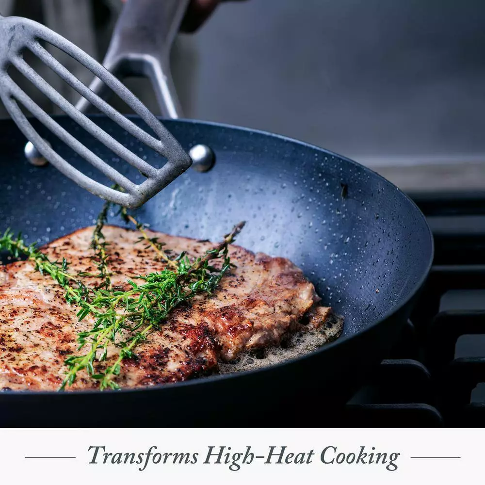 Carbon Pro 12 in. Carbon Steel Frying Pan with Stainless Steel Handle by Merten & Storck 7 Carbon Pro 12 in. Carbon Steel Frying Pan with Stainless Steel Handle by Merten & Storck - Image 5