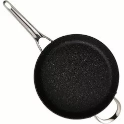 The Rock 11 in. Aluminum Nonstick Frying Pan in Black Speckle with Glass Lid by Starfrit 16 The Rock 11 in. Aluminum Nonstick Frying Pan in Black Speckle with Glass Lid by Starfrit -Cookware Sales Shop black speckle starfrit skillets 060318 003 0000 4f 1000