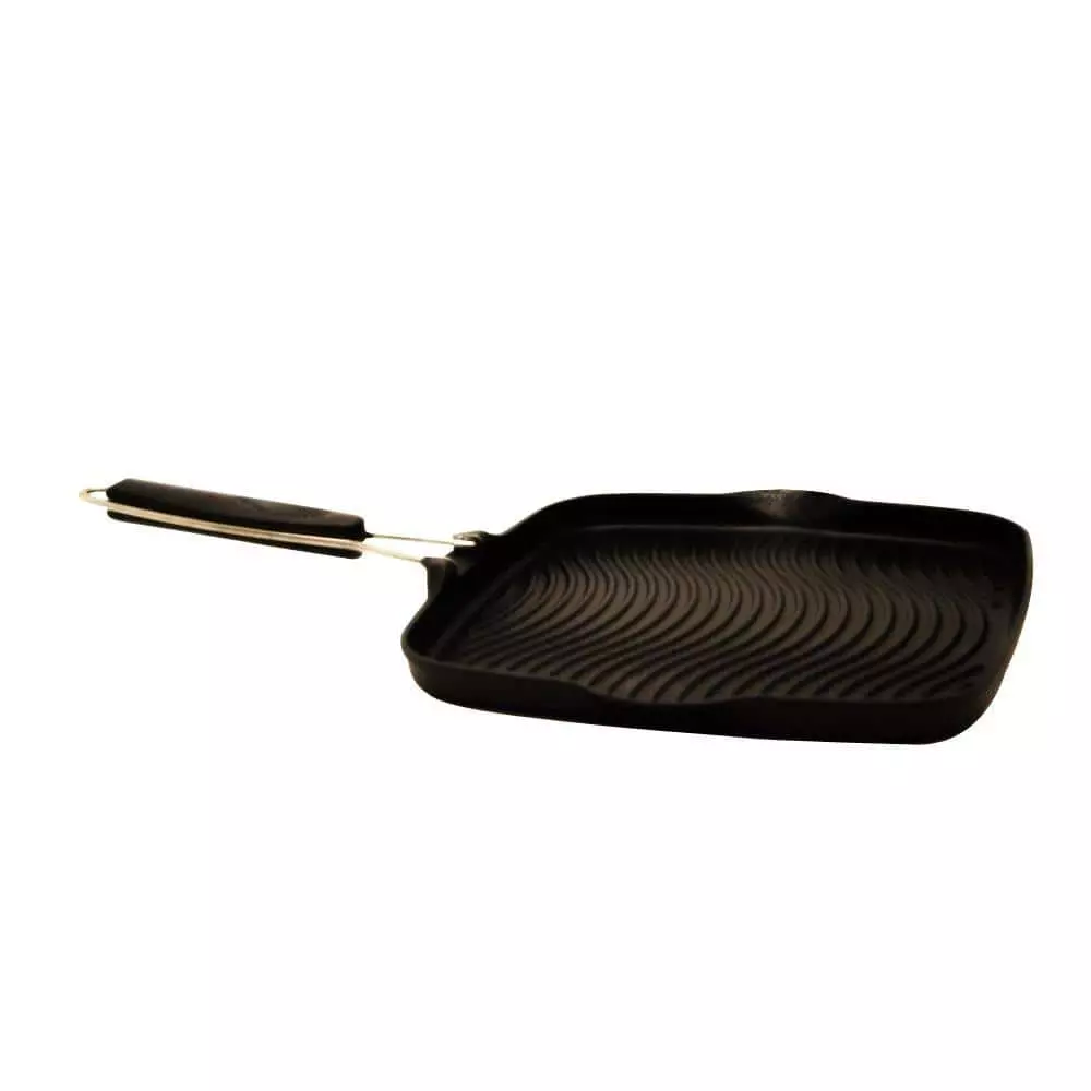 11 in. Cast Aluminum Nonstick Grill Pan in Black by Starfrit 3 11 in. Cast Aluminum Nonstick Grill Pan in Black by Starfrit
