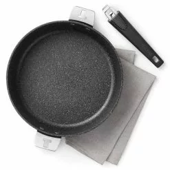 11 in. Aluminum Frying Pan with T-Lock Detachable Handle by Starfrit 16 11 in. Aluminum Frying Pan with T-Lock Detachable Handle by Starfrit -Cookware Sales Shop black starfrit skillets 034715 004 0000 76 1000