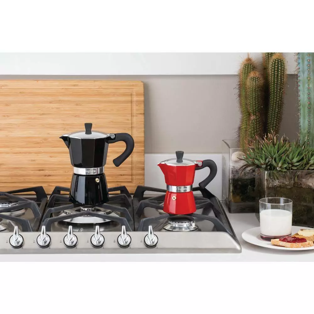 Coffee Star 6-Cup Black Cast Aluminum Coffee Maker by Tognana 7 Coffee Star 6-Cup Black Cast Aluminum Coffee Maker by Tognana - Image 5