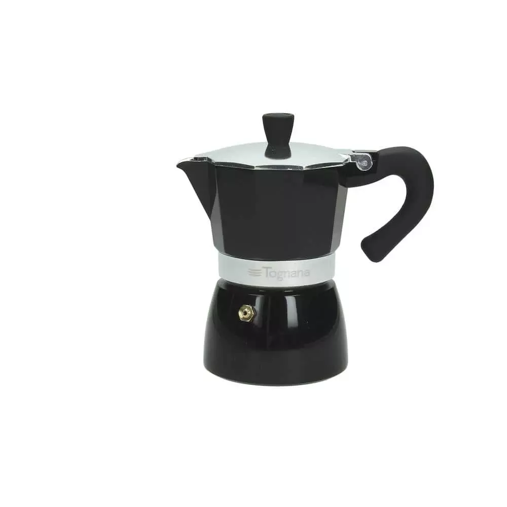 Coffee Star 6-Cup Black Cast Aluminum Coffee Maker by Tognana 3 Coffee Star 6-Cup Black Cast Aluminum Coffee Maker by Tognana
