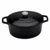 8 qt. Oval Non-Stick Cast Iron Dutch Oven in Black with Lid by vancasso 1 8 qt. Oval Non-Stick Cast Iron Dutch Oven in Black with Lid by vancasso -Cookware Sales Shop black vancasso dutch ovens vs zto 37 bk 64 1000