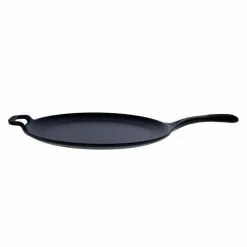 12 in. Black Cast Iron Comal Skillet with Long Handle and Helper Handle, Seasoned by Victoria 9 12 in. Black Cast Iron Comal Skillet with Long Handle and Helper Handle, Seasoned by Victoria -Cookware Sales Shop black victoria skillets gdl 187 4f 1000
