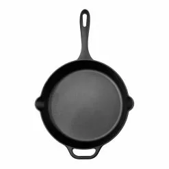 12 in. Black Cast Iron Skillet Seasoned by Victoria 9 12 in. Black Cast Iron Skillet Seasoned by Victoria -Cookware Sales Shop black victoria skillets skl 212e 4f 1000