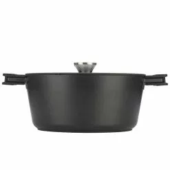 Noir 7 qt. Black Cast Aluminum Ceramic Nonstick Dutch Oven by Zavor 7 Noir 7 qt. Black Cast Aluminum Ceramic Nonstick Dutch Oven by Zavor -Cookware Sales Shop black zavor dutch ovens zavor zcwnr35 c3 1000