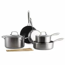 Stainless Clad Pro 10-Piece Cookware Set by Blue Diamond