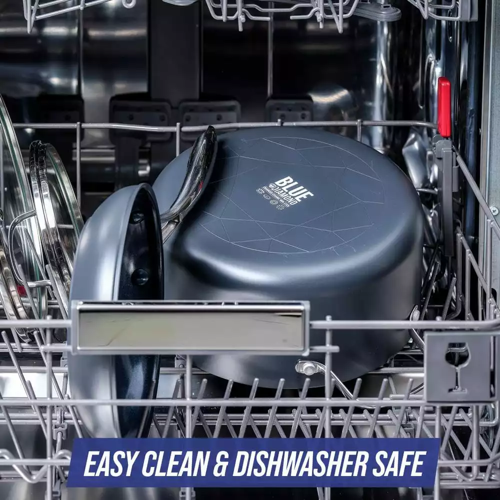 HD 10-Piece Hard Anodized Aluminum Cookware Set by Blue Diamond 4 HD 10-Piece Hard Anodized Aluminum Cookware Set by Blue Diamond - Image 2