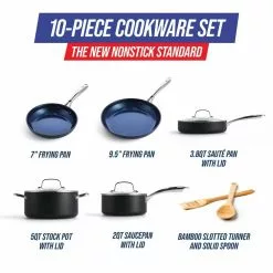 HD 10-Piece Hard Anodized Aluminum Cookware Set by Blue Diamond 18 HD 10-Piece Hard Anodized Aluminum Cookware Set by Blue Diamond -Cookware Sales Shop blue blue diamond pot pan sets cc006153 001 44 1000