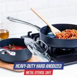 HD 10-Piece Hard Anodized Aluminum Cookware Set by Blue Diamond 19 HD 10-Piece Hard Anodized Aluminum Cookware Set by Blue Diamond -Cookware Sales Shop blue blue diamond pot pan sets cc006153 001 fa 1000