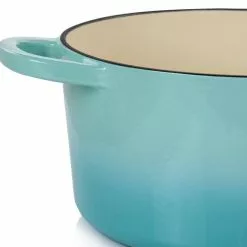 Artisan 5 qt. 2-Piece Enameled Cast Iron Dutch Oven in Aqua Blue by Crock-Pot 13 Artisan 5 qt. 2-Piece Enameled Cast Iron Dutch Oven in Aqua Blue by Crock-Pot -Cookware Sales Shop blue crock pot dutch ovens 985117629m 44 1000
