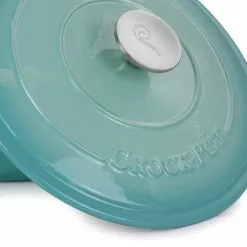 Artisan 5 qt. 2-Piece Enameled Cast Iron Dutch Oven in Aqua Blue by Crock-Pot 14 Artisan 5 qt. 2-Piece Enameled Cast Iron Dutch Oven in Aqua Blue by Crock-Pot -Cookware Sales Shop blue crock pot dutch ovens 985117629m fa 1000