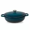 5 qt. Durable Cast Iron Low Pot Dutch Oven in Blue Ombre by Lexi Home 2 5 qt. Durable Cast Iron Low Pot Dutch Oven in Blue Ombre by Lexi Home -Cookware Sales Shop blue dutch ovens lb5440 64 1000