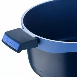 Gastro Diamond Cast Aluminum 7.5 qt. Dutch Oven with Tempered Glass Lid by MasterPRO -Cookware Sales Shop blue dutch ovens mpus14027blu 1f 1000