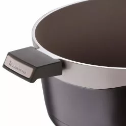 Gastro Titanium Cast Aluminum 7.5 qt. Dutch Oven with Tempered Glass Lid by MasterPRO 13 Gastro Titanium Cast Aluminum 7.5 qt. Dutch Oven with Tempered Glass Lid by MasterPRO -Cookware Sales Shop blue dutch ovens mpus14027brn 1f 1000