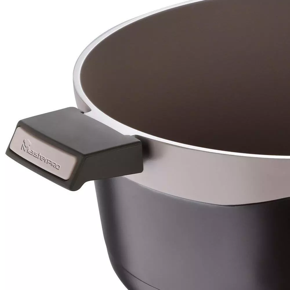 Gastro Titanium Cast Aluminum 7.5 qt. Dutch Oven with Tempered Glass Lid by MasterPRO 6 Gastro Titanium Cast Aluminum 7.5 qt. Dutch Oven with Tempered Glass Lid by MasterPRO - Image 4