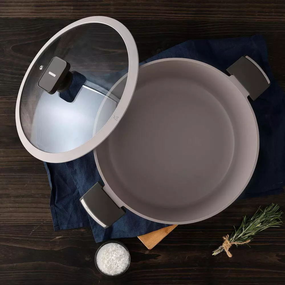 Gastro Titanium Cast Aluminum 7.5 qt. Dutch Oven with Tempered Glass Lid by MasterPRO 10 Gastro Titanium Cast Aluminum 7.5 qt. Dutch Oven with Tempered Glass Lid by MasterPRO - Image 8