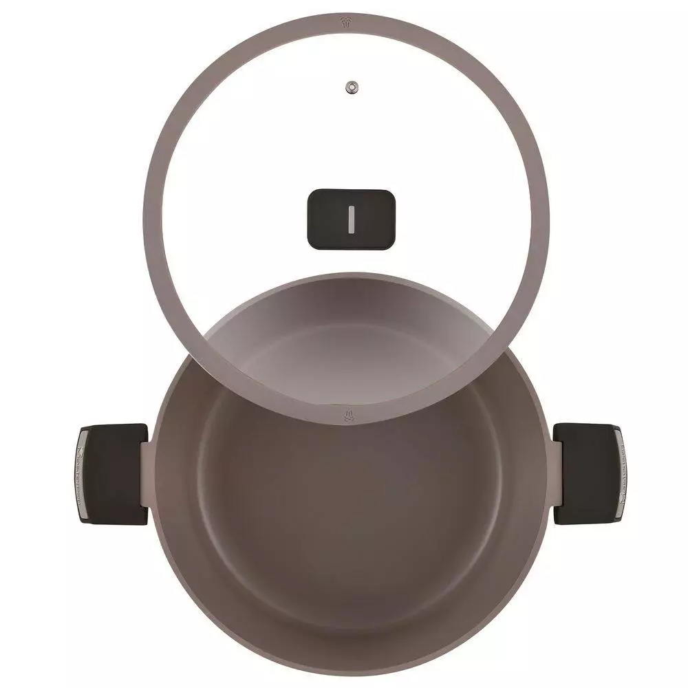 Gastro Titanium Cast Aluminum 7.5 qt. Dutch Oven with Tempered Glass Lid by MasterPRO 4 Gastro Titanium Cast Aluminum 7.5 qt. Dutch Oven with Tempered Glass Lid by MasterPRO - Image 2