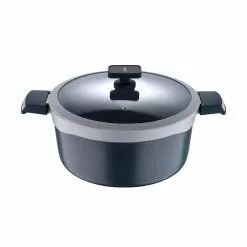 Gastro Ceramic Cast Aluminum 7.5 qt. Dutch Oven with Tempered Glass Lid by MasterPRO