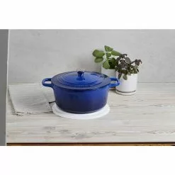 6 qt. Cast Iron Dutch Oven with Lid by MasterPRO -Cookware Sales Shop blue dutch ovens mpus16321blu 66 1000