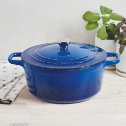 6 qt. Cast Iron Dutch Oven with Lid by MasterPRO -Cookware Sales Shop blue dutch ovens mpus16321blu fa 1000