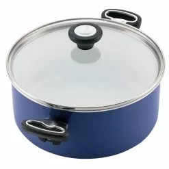 PurECOok 12-Piece Aluminum Ceramic Nonstick Cookware Set in Blue by Farberware 12 PurECOok 12-Piece Aluminum Ceramic Nonstick Cookware Set in Blue by Farberware -Cookware Sales Shop blue farberware pot pan sets 17490 44 1000